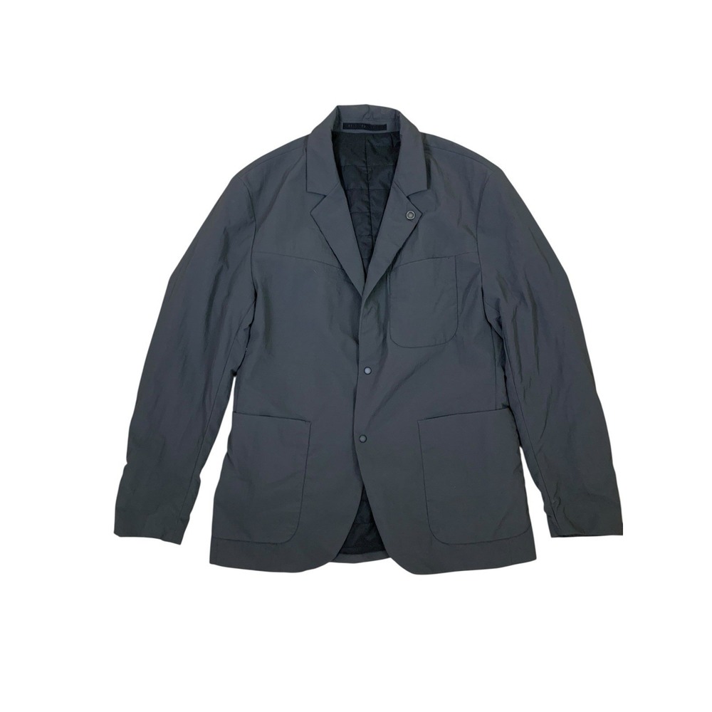 Selected Homme Gray Lightweight Snap Front Overshirt Blazer Jacket Men‎ M